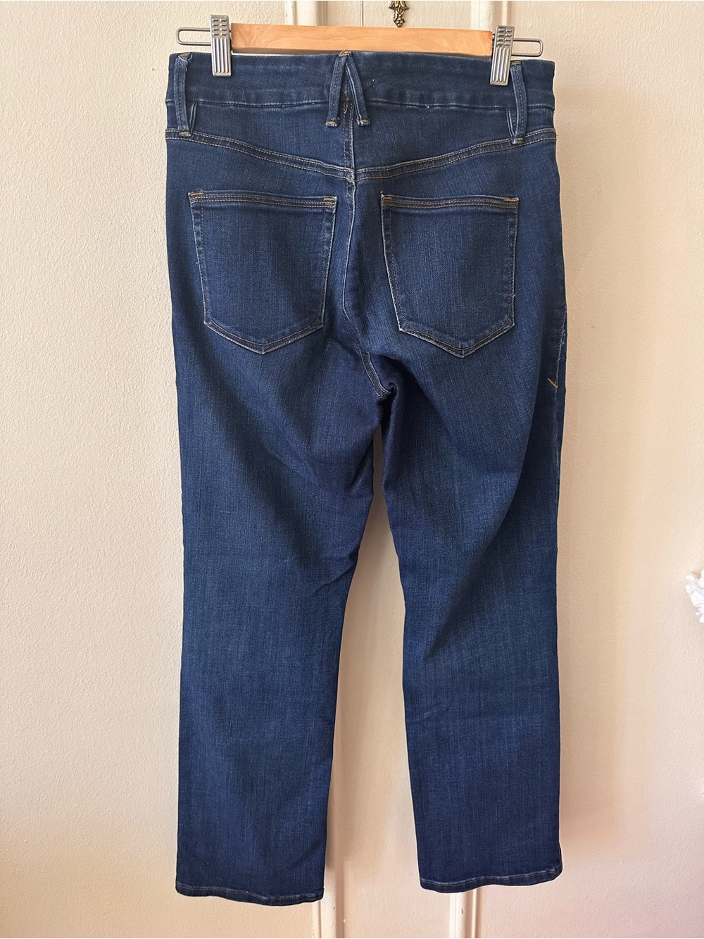 Good American Dark Blue Straight Jeans - Picture 4 of 7